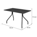 Ver imagem 3 de Conjunto: Mesa de Cozinha 1556 Aço 136cm + 6 Cadeiras 190 Prata/Freijo - Prata/Corano Cacau -