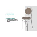 Ver imagem 7 de Conjunto: Mesa de Cozinha 1556 Aço 136cm + 6 Cadeiras 190 Prata/Freijo - Prata/Corano Cacau -