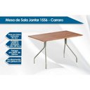 Ver imagem 5 de Conjunto: Mesa de Cozinha 1556 Aço 136cm + 6 Cadeiras 190 Prata/Freijo - Prata/Corano Cacau -