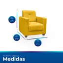 Ver imagem 6 de Kit Poltrona Cadeira para Sala Confortável Reforçada Veneza Suede