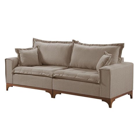 Sofá 3 Lugares Living Linho M-47 Martins Bege
