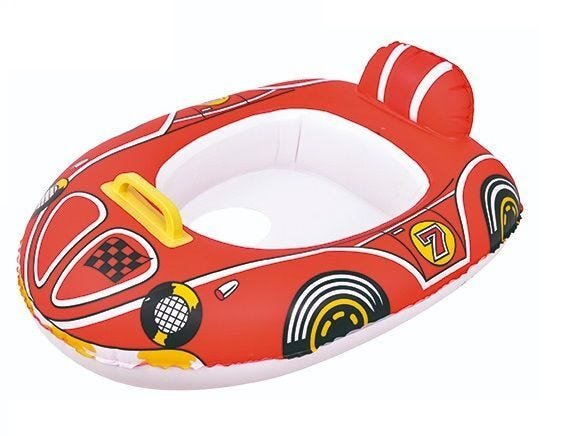 Boia Inflável Tipo Fralda Modelo Carro com Pegador 67,5X50 cm Summer Fun - Vermelho - 1