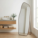 Ver imagem 7 de Espelho Grande Corpo Inteiro com Moldura Metal Orgânico 170x70cm com Suporte de Chão