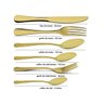 Conjunto 4 Garfos Mesa Elite Dourado Talheres Gourmet Mix em Aço Inox - 5
