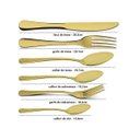 Ver imagem 5 de Conjunto 6 Garfos Mesa Elite Dourado Talheres Gourmet Mix em Aço Inox