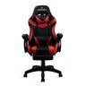Cadeira Gamer Vermelho e Preto Healer Level Reclinável Giratória com Apoio de Pés - 2
