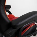 Ver imagem 7 de Cadeira Gamer Vermelho e Preto Healer Level Reclinável Giratória com Apoio de Pés
