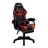 Cadeira Gamer Vermelho e Preto Healer Level Reclinável Giratória com Apoio de Pés - 1
