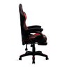 Cadeira Gamer Vermelho e Preto Healer Level Reclinável Giratória com Apoio de Pés - 3