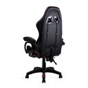 Ver imagem 6 de Cadeira Gamer Vermelho e Preto Healer Level Reclinável Giratória com Apoio de Pés