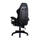 Ver imagem 6 de Cadeira Gamer Azul e Preto Healer Level Reclinável Giratória com Apoio de Pés