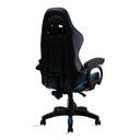 Ver imagem 4 de Cadeira Gamer Azul e Preto Healer Level Reclinável Giratória com Apoio de Pés
