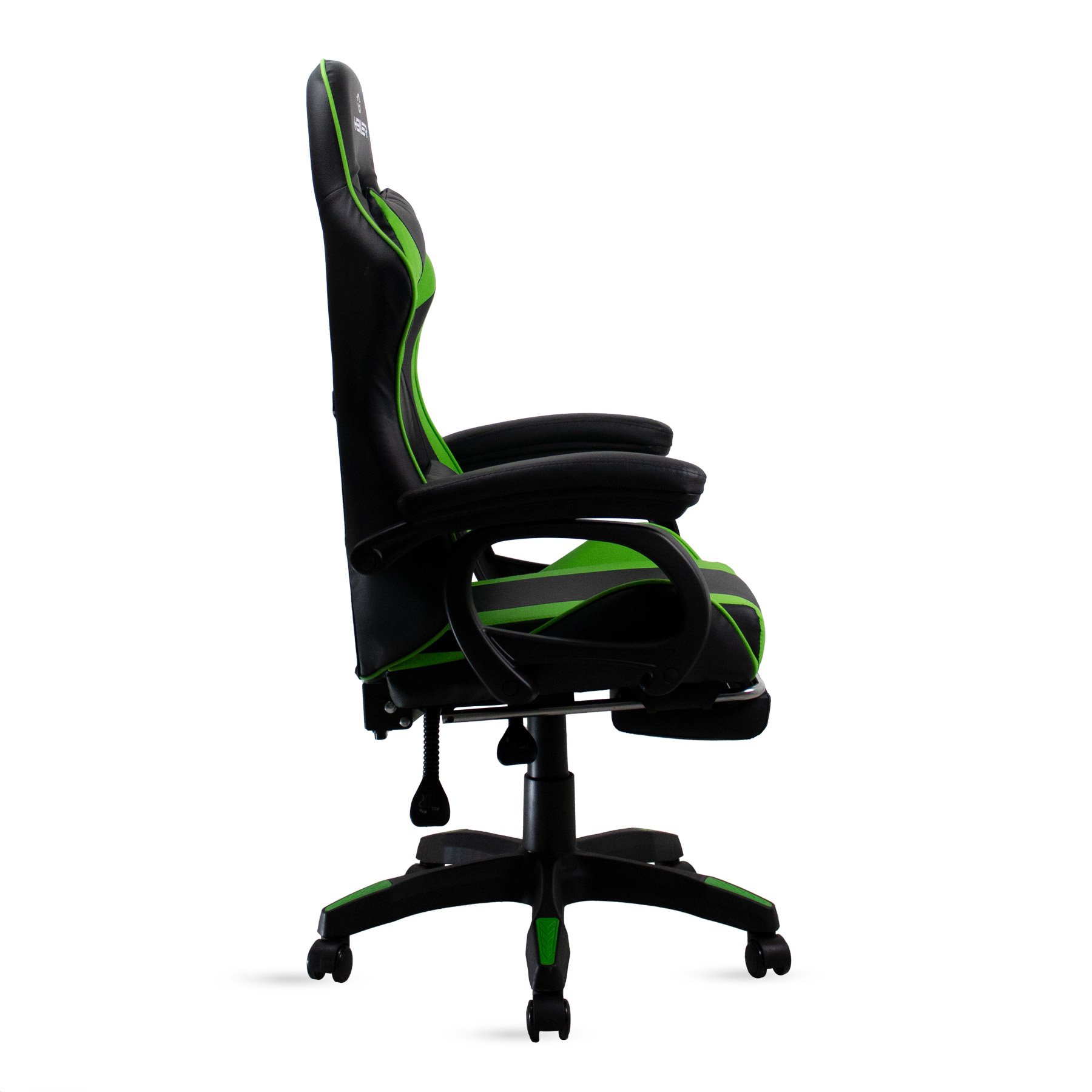 Cadeira Gamer Verde e Preto Healer Level Reclinável Giratória com Apoio de Pés - 3