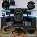 Ver imagem 6 de Cadeira Gamer com Apoio de Pés Level Healer Preto