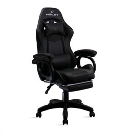 Cadeira Gamer Preto Healer Level Reclinável Giratória com Apoio de Pés - 1