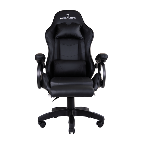 Cadeira Gamer com Apoio de Pés Level Healer Preto
