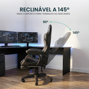 Ver imagem 5 de Cadeira Gamer com Apoio de Pés Level Healer Preto