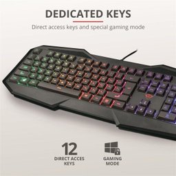Teclado Trust Gamer GXT 830 Avonn 21621 - 5
