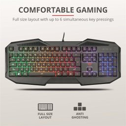Teclado Trust Gamer GXT 830 Avonn 21621 - 4