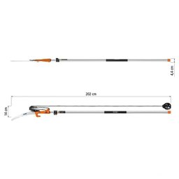 Podador de Galhos Serrote Profissional 13" / 330 Mm Cabo Metálico Extensível até 3 M - 3