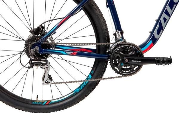 Bicicleta MTB Caloi Atacama feminina Aro 29 - Susp Diant - 17" - 24 Vel - Azul - 4