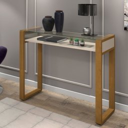 Aparador C/ Vidro Elegante New P/ Sala de Estar Home Office - 1