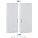 Ver imagem 4 de Guarda Roupa de Canto Reto Modulado 90cm 1 Porta Alpes Luciane Móveis