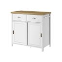 Ver imagem 2 de Aparador Buffet Ditália 2 Gavetas 2 Portas Branco Ba-145
