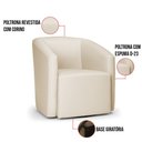 Ver imagem 3 de Poltrona Decorativa Base Giratória Stella Max Sintético D03 - D’Rossi