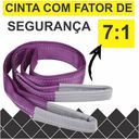 Ver imagem 3 de Cinta para Elevação de Carga 1 Ton X 2 Mts Fator Segurança 7:1 - 30mm Roxa - 2 Unidades