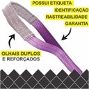 Ver imagem 2 de Cinta para Elevação de Carga 1 ton x 2 mts Fator Segurança 7:1 - 30mm Roxa
