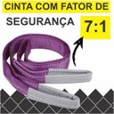 Ver imagem 3 de Cinta para Elevação de Carga 1 ton x 2 mts Fator Segurança 7:1 - 30mm Roxa