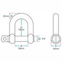 Ver imagem 2 de Cinta Fita para Reboque 40 ton x 10 mts com duas Manilhas 3/4"