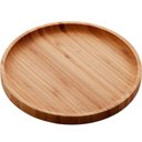 Ver imagem 5 de Kit 2 Pratos Bambu 20cm Redondos Servir Petiscos Doces Bandeja Decorativa Round Lyor