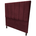Ver imagem 2 de Cabeceira Casal 1.40 cm para Cama Box Laura Suede:Bordo