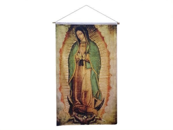 Arte Sacra Nossa Senhora de Guadalupe Impressa em Tecido