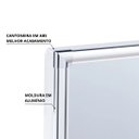 Ver imagem 6 de Armário Banheiro Espelheira Sobrepor Branco | Com Perfil de Alumínio | 36x10x45cm | 01 Porta | Astra