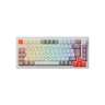 Teclado Akko Steam Engine 5075s Branco S/ Cream Yellow Abnt2 - 1