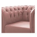 Ver imagem 5 de Kit 2 Poltronas Decorativas Chesterfield Ana Suede Rosê - Adj Decor