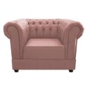 Ver imagem 3 de Kit 2 Poltronas Decorativas Chesterfield Ana Suede Rosê - Adj Decor
