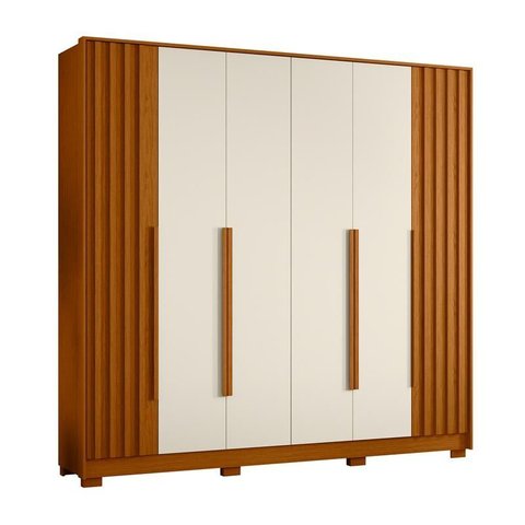 Guarda Roupa Deville 6 Portas Cinamomo/off White - Abz