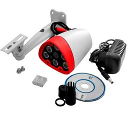 Câmera de segurança IP Externa Onvif Ip66 Full HD Visão Noturna RJ45 - 4
