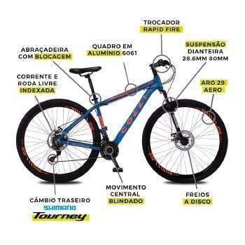 BIC. COLLI ALUMINIO A.29 F.DISCO SHIMANO 21M - 531-22M - 5