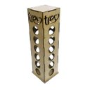 Ver imagem 2 de Porta Cápsulas Torre de Mdf 3 Corações com 24 Espaços Tam:11x11x36 Cod:pc004