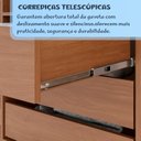 Ver mais imagens de Guarda-Roupa Infantil 4 Portas 3 Gavetas Alice Espreso Móveis Marrom/Cinamomo/Off White