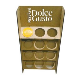 Porta Cápsulas Display de Mdf Dolce Gusto com 12 Espaços Tam:19x7x35cm Cod:pc003 - 2