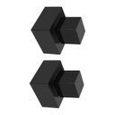 Ver imagem 1 de Acabamento Para Registro Quadrado ABS Preto Gaveta Kit 2 PÇS