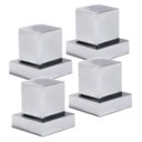 Ver imagem 1 de Acabamento Registro Quadrado Cromo Padrão Deca Kit 4 Un