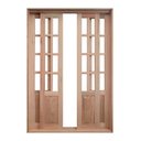 Ver imagem 2 de Porta Balcão de Correr Madeira Padrão Cedro Meia Almofada Reto Bat.14cm - 2.15ax1.20l