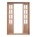 Ver imagem 3 de Porta Balcão de Correr Madeira Padrão Cedro Meia Almofada Reto Bat.14cm - 2.15ax1.20l